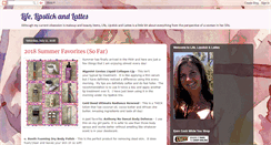 Desktop Screenshot of lifelipstickandlattes.com